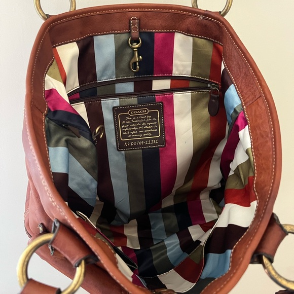 Vintage Coach Legacy Gigi brown leather large tote - Picture 6 of 7